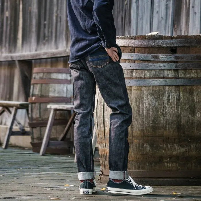0605-SA SASIKO "Going to Battle" 18oz Selvedge Denim - Natural Tapered