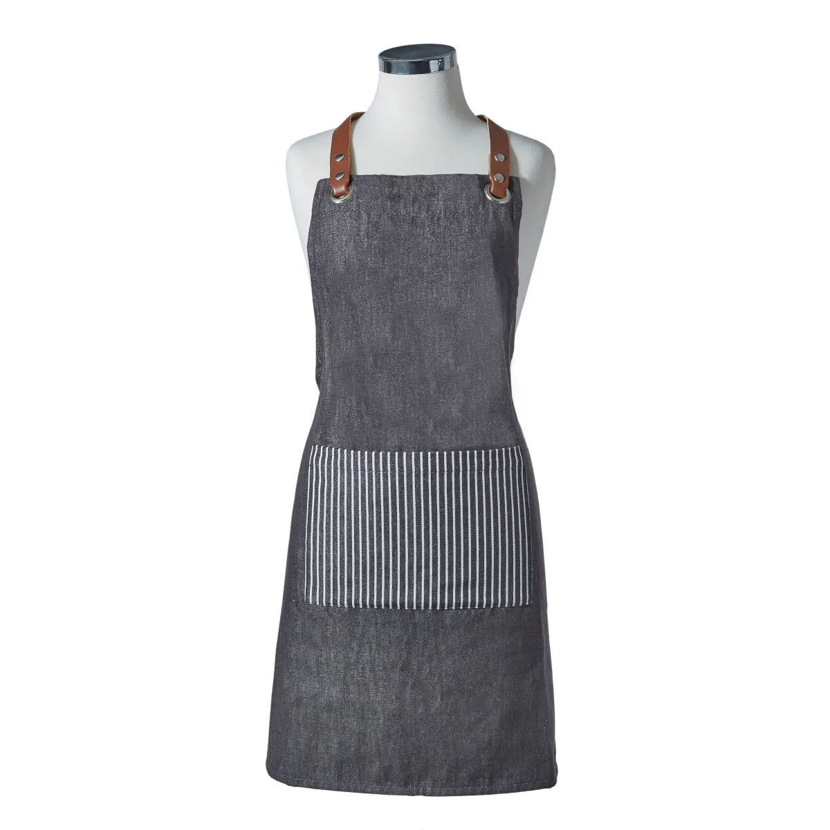 Academy Denim Apron Black