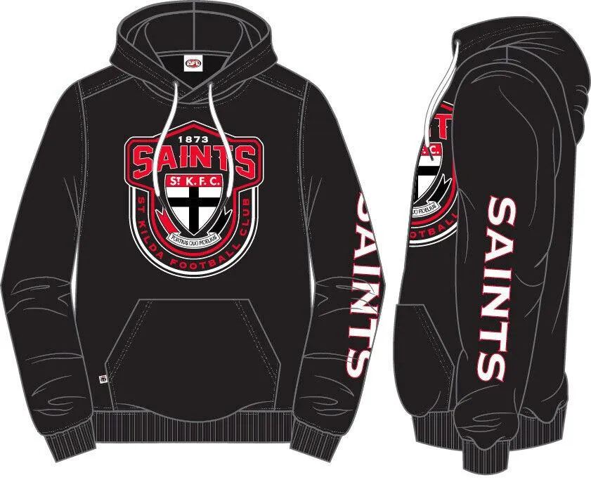 AFL Supporter Hoodie - St Kilda Saints - Adult - Mens - Hoody - Jumper