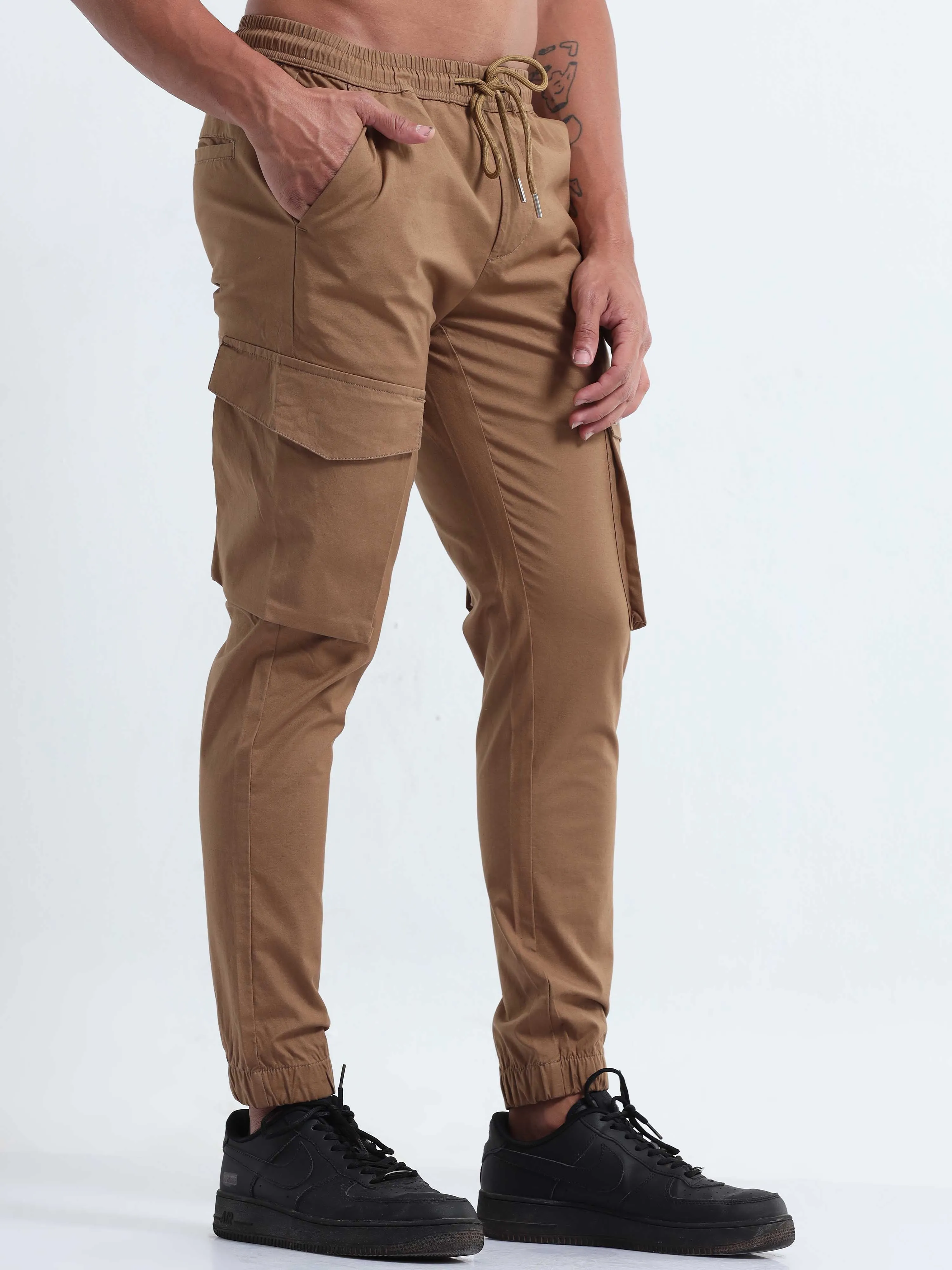 Air Sense Khaki Cargo Joggers