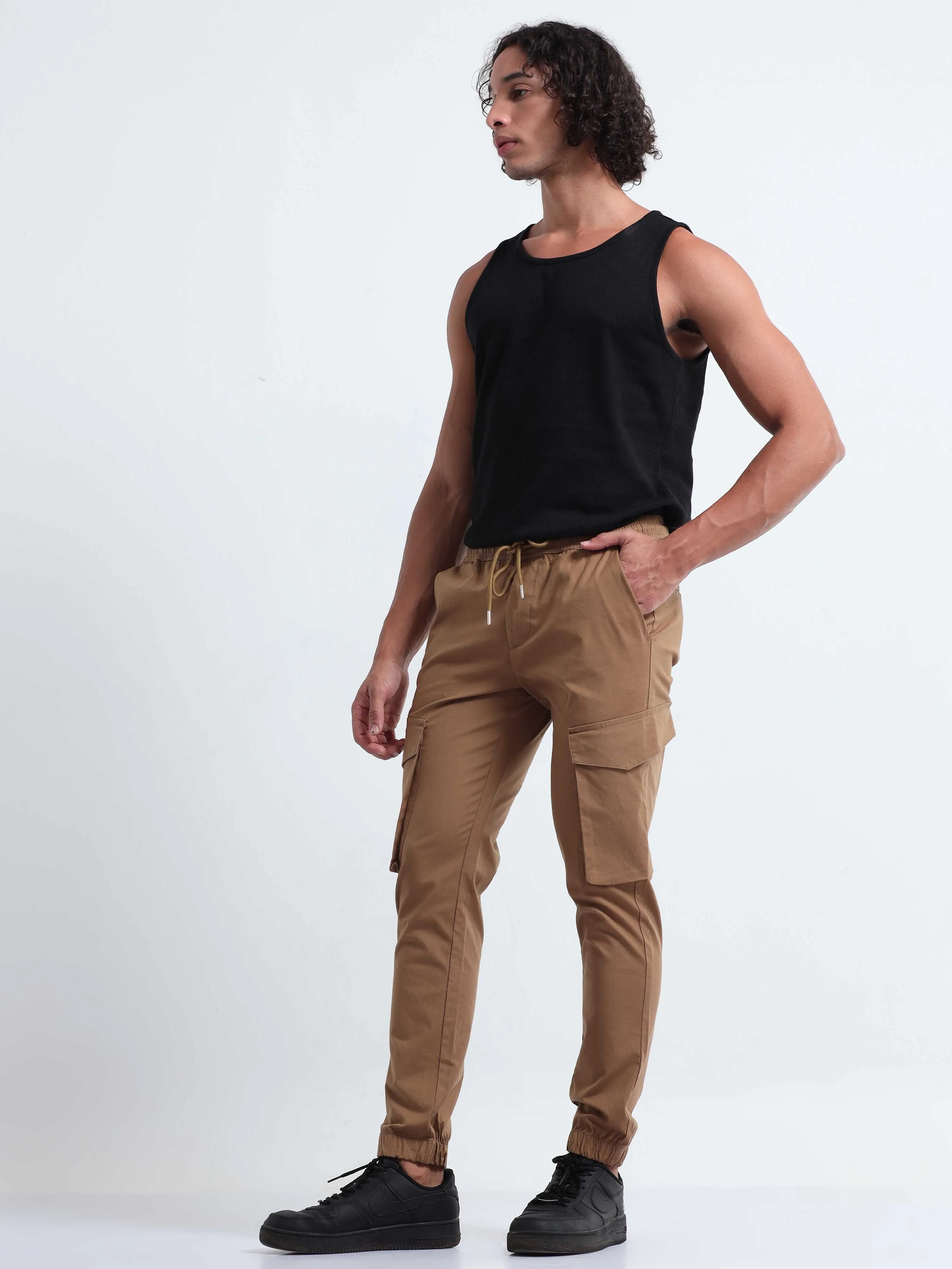 Air Sense Khaki Cargo Joggers
