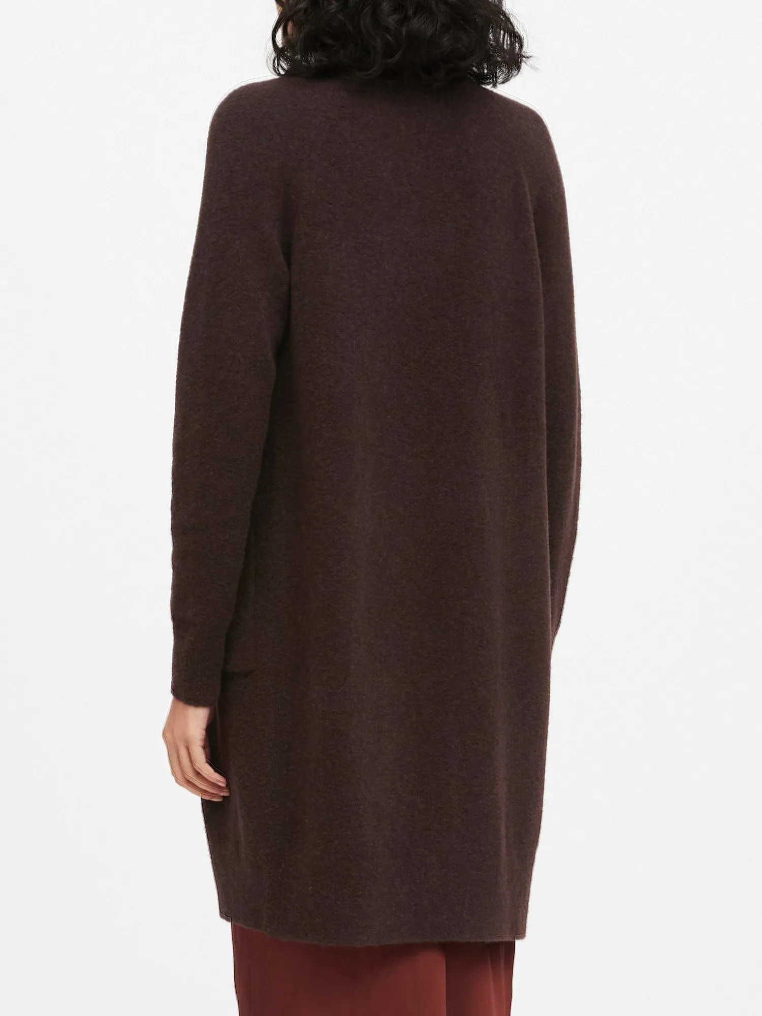 Aire Duster Cardigan Sweater in Bark Brown