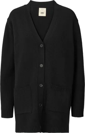 Alba Lambswool Cardigan - Black