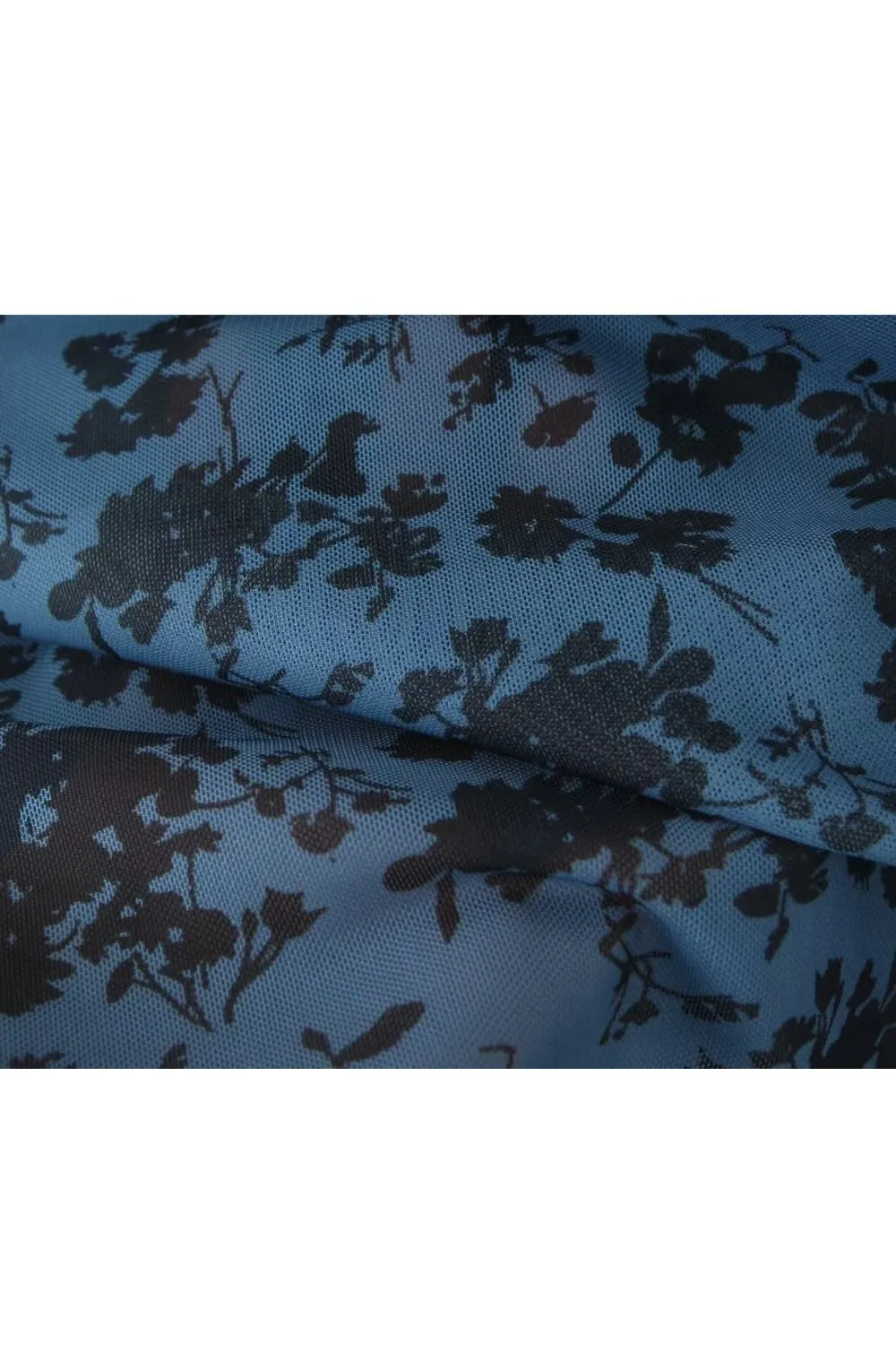 ‘Alice’ Black Floral Off-shoulder Bias Skirt