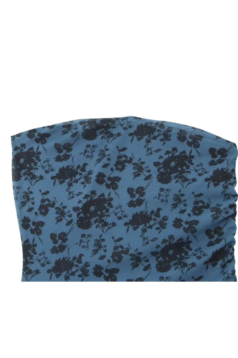 ‘Alice’ Black Floral Off-shoulder Bias Skirt