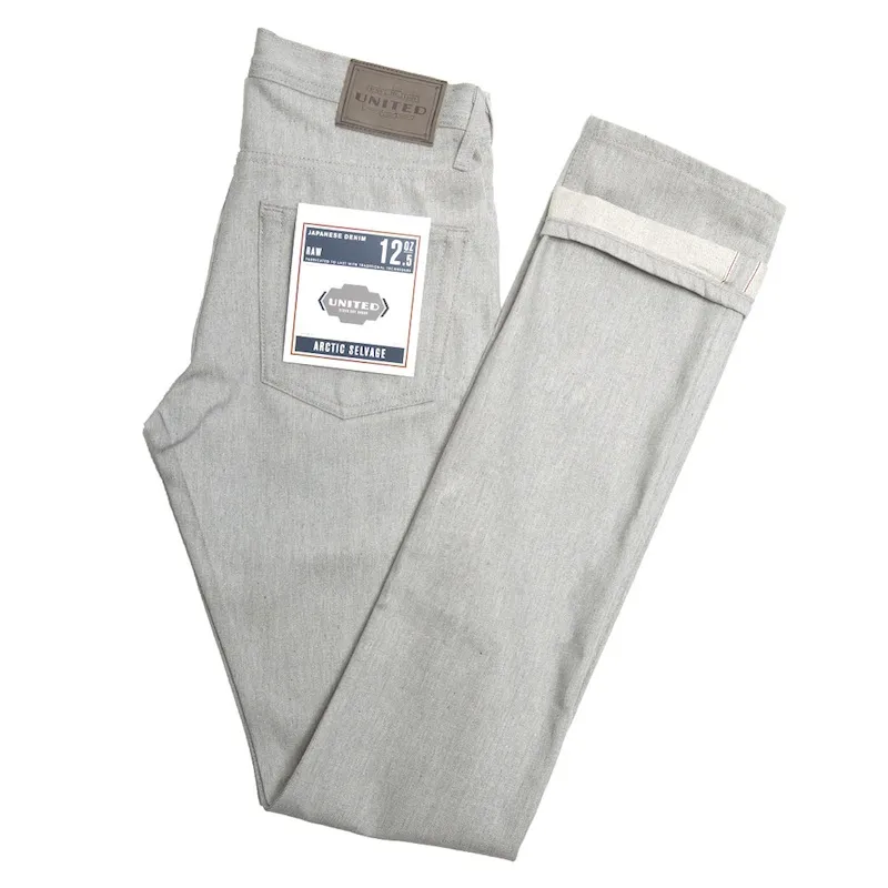 Arctic Grey Slight Fit 12.5 oz Denim Jeans