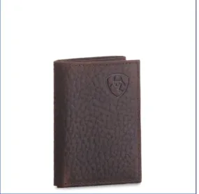 Ariat Embossed Shield Logo Trifold Wallet