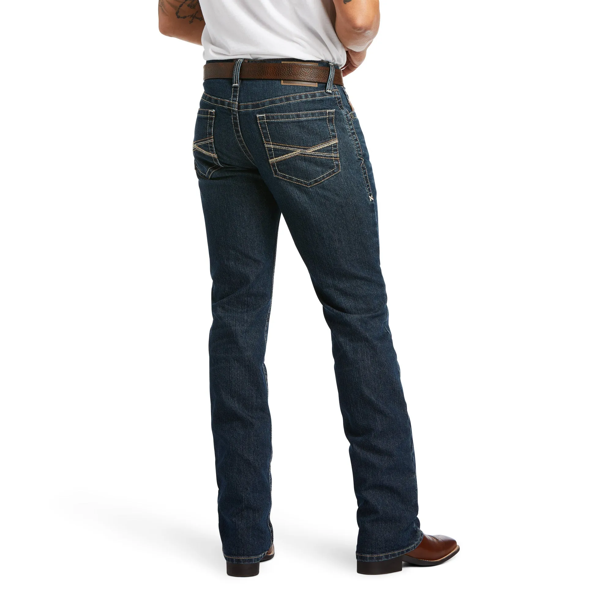 ARIAT MEN'S M2 TRADITIONAL RELAXED STRETCH GAGE STACKABLE BOOT CUT JEAN- 10039632