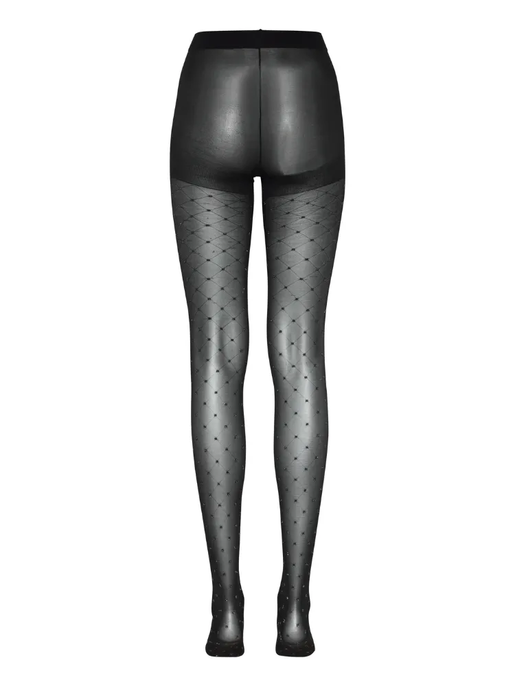 B Young Bavilsa Glitter Tights Black Mix