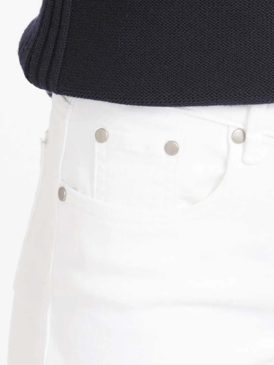 BARBOUR Ladies Essential Slim Fit Jeans - White