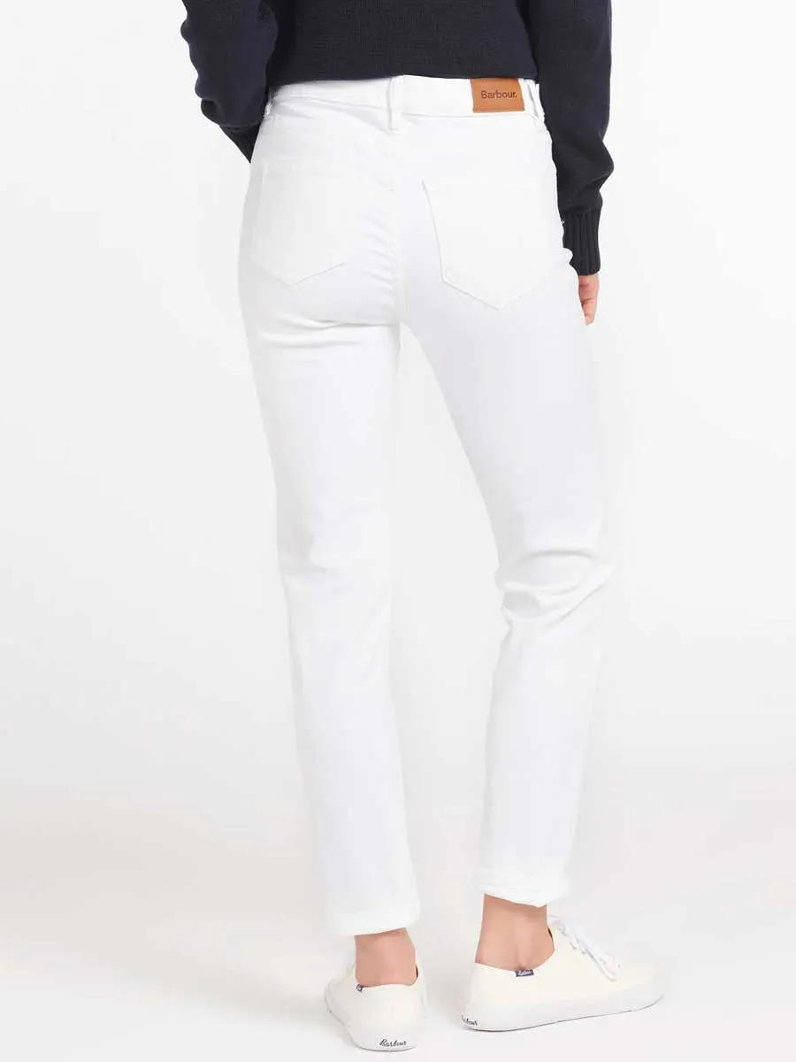BARBOUR Ladies Essential Slim Fit Jeans - White