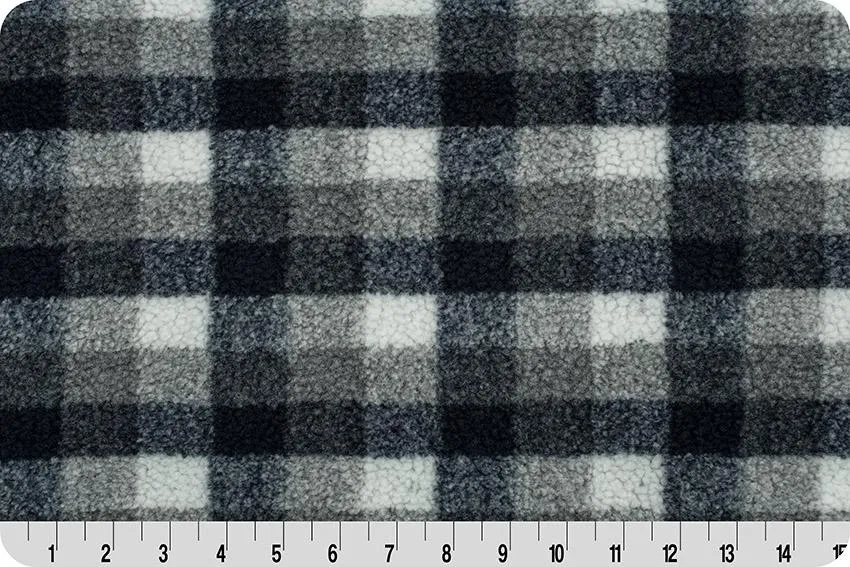 BERBER CHECK DENIM FLEECE