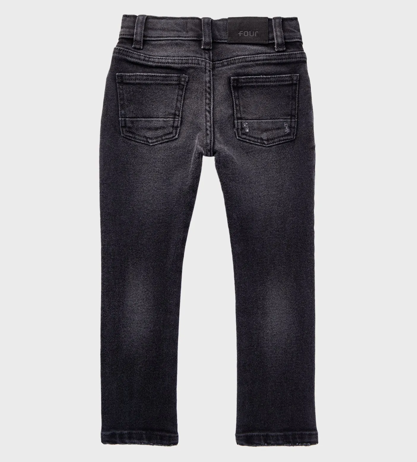 Black Aged Damaged Denim