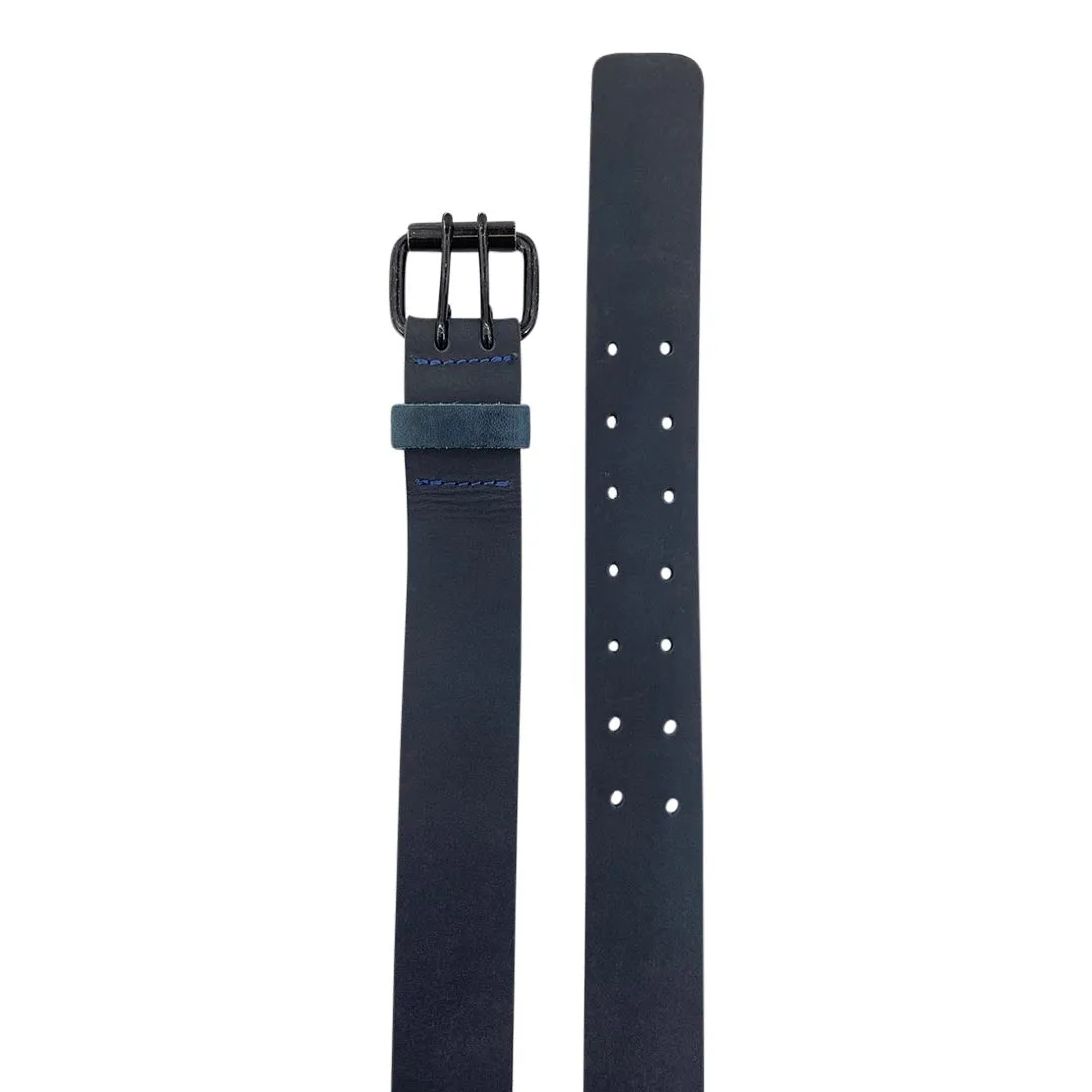 Black Double Prong Buckle Belt