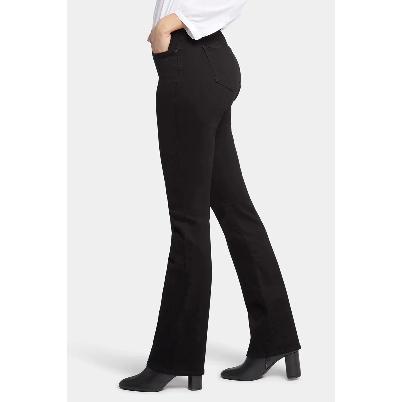Black High Boot-Cut Jeans