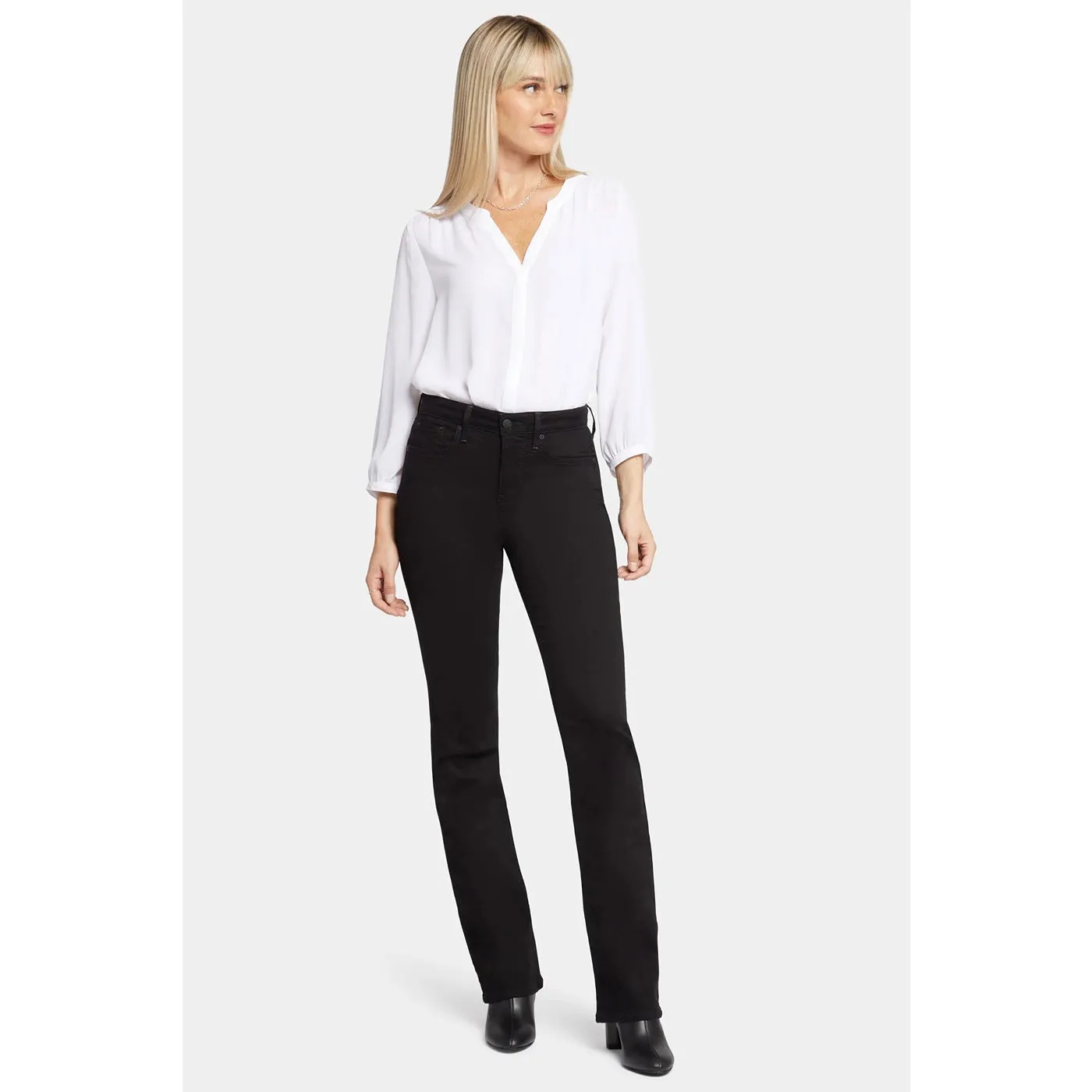 Black High Boot-Cut Jeans
