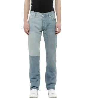 Blue Half Panel Denim Jeans