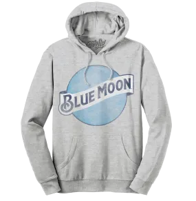 Blue Moon Logo Pullover Hooded Sweatshirt - Gray