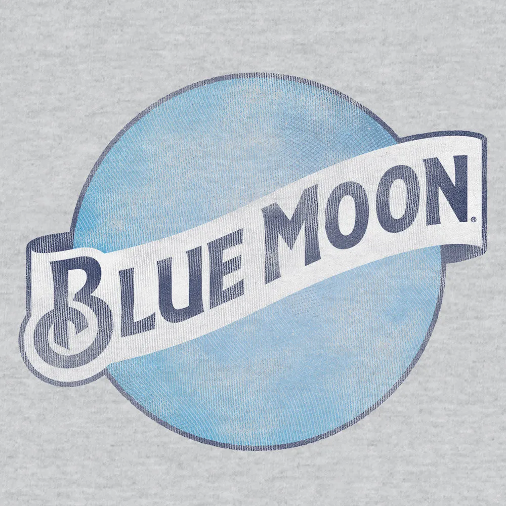Blue Moon Logo Pullover Hooded Sweatshirt - Gray