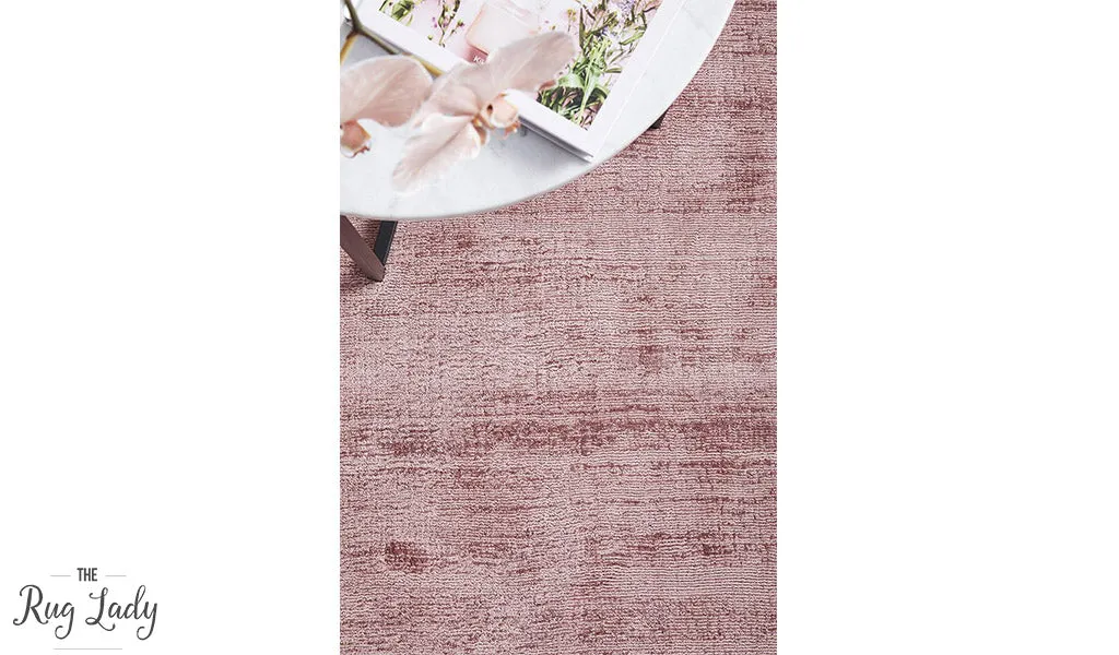 Blyss Blush Pink Viscose Rug