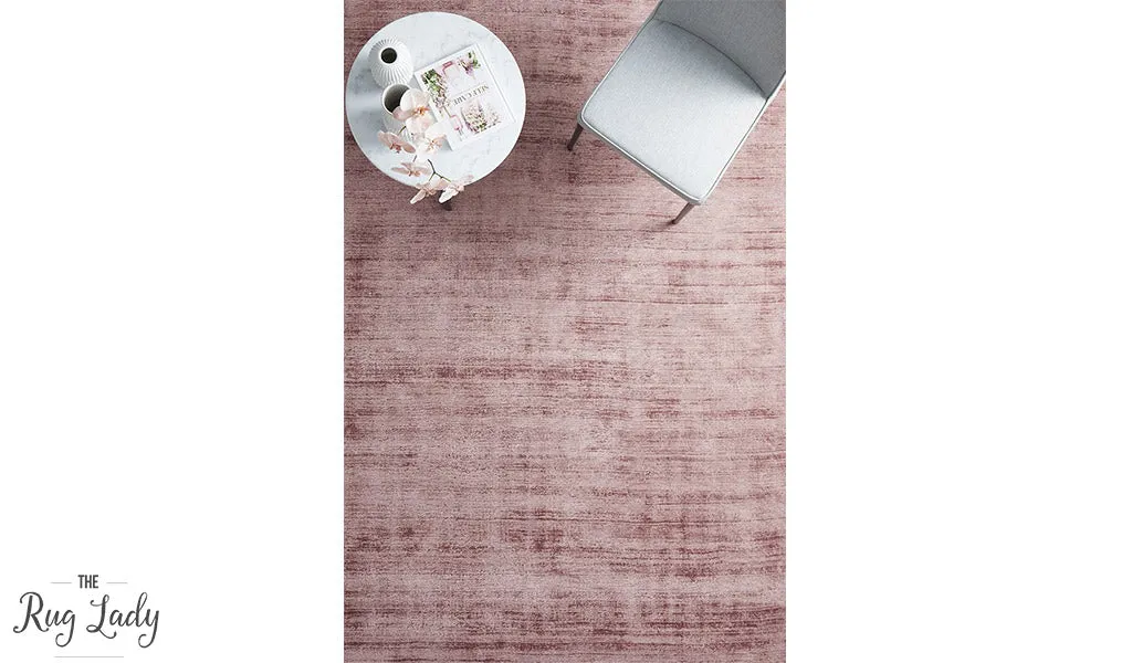 Blyss Blush Pink Viscose Rug