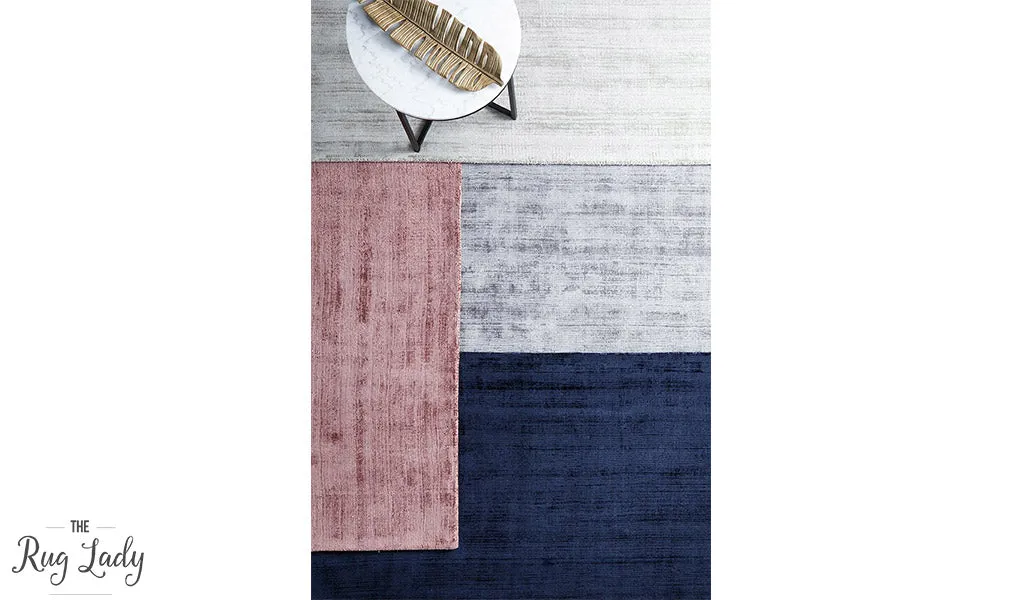 Blyss Blush Pink Viscose Rug