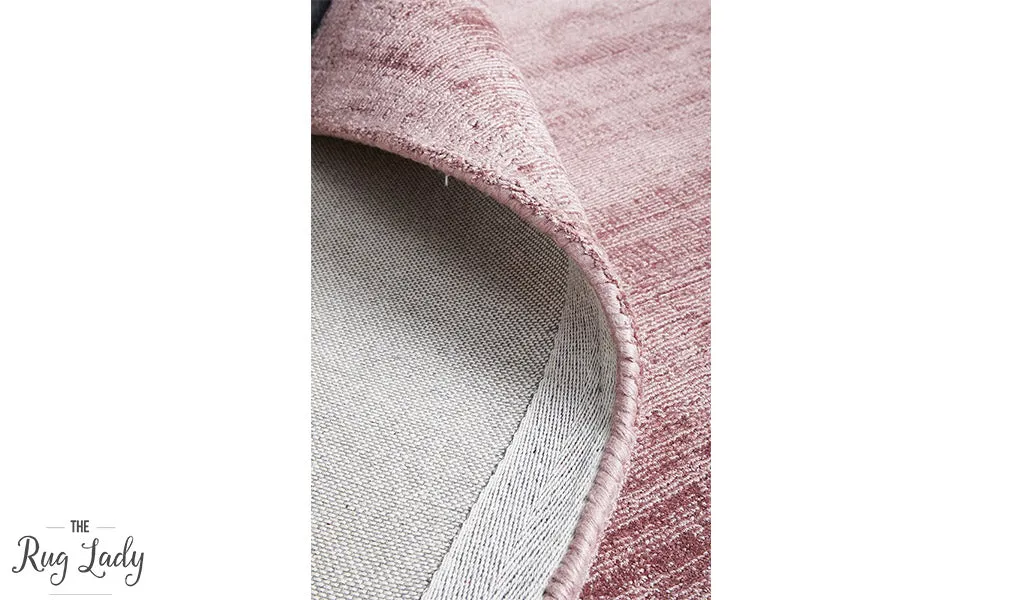 Blyss Blush Pink Viscose Rug