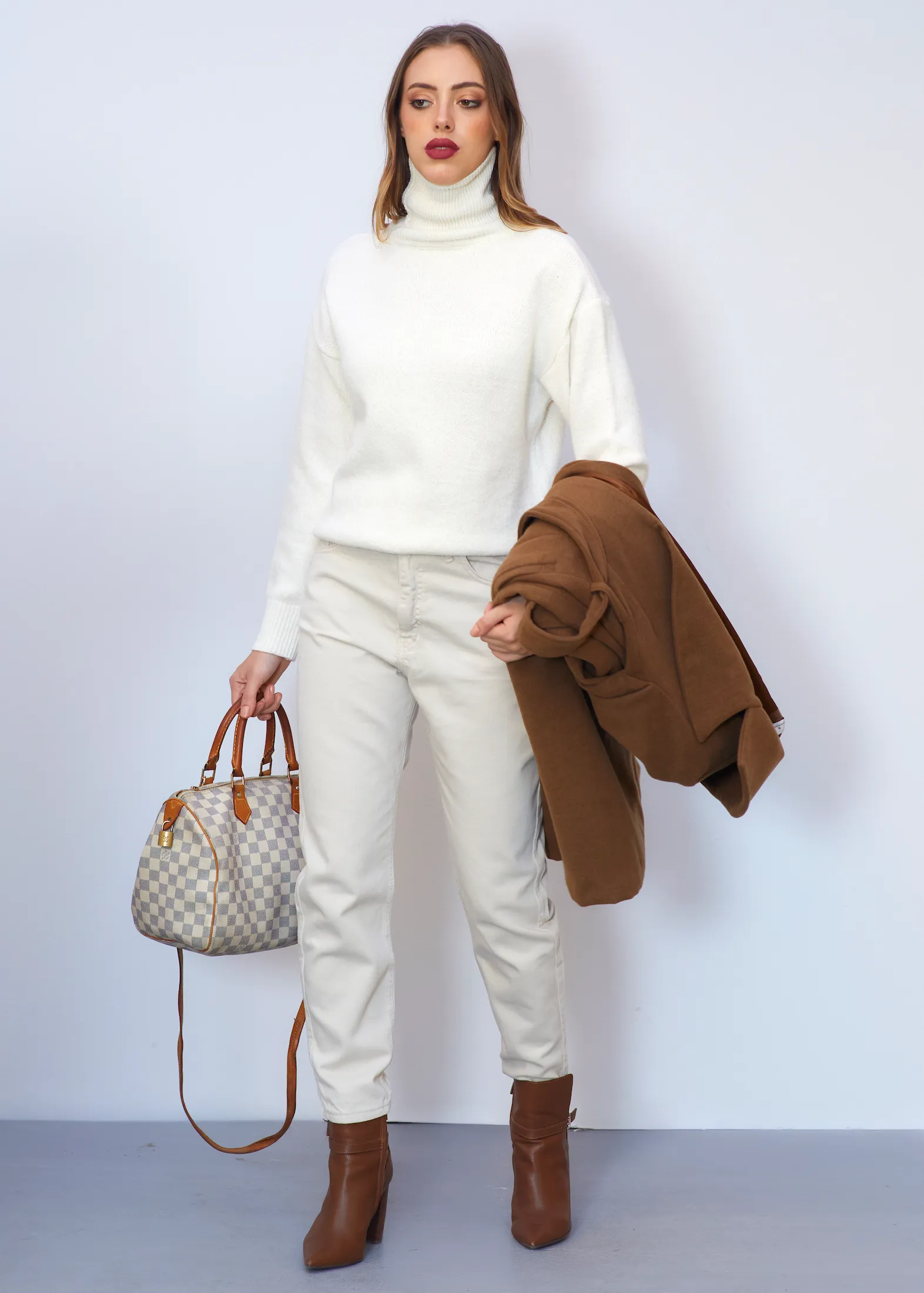 Boyfriend Beige Denim Pants