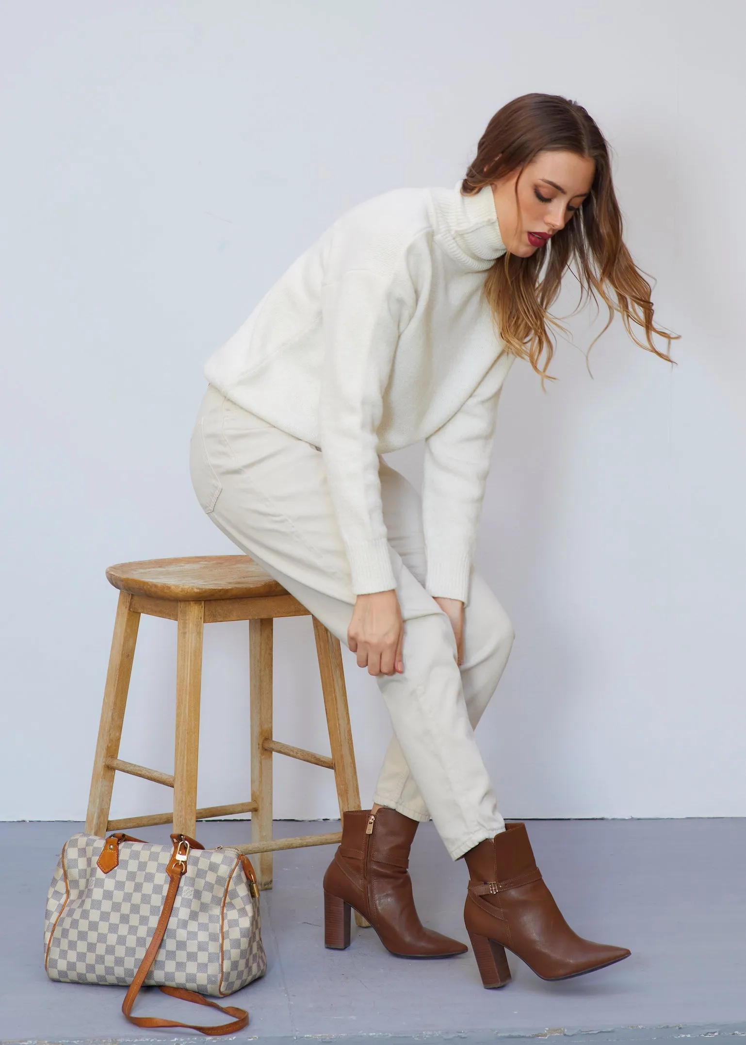 Boyfriend Beige Denim Pants