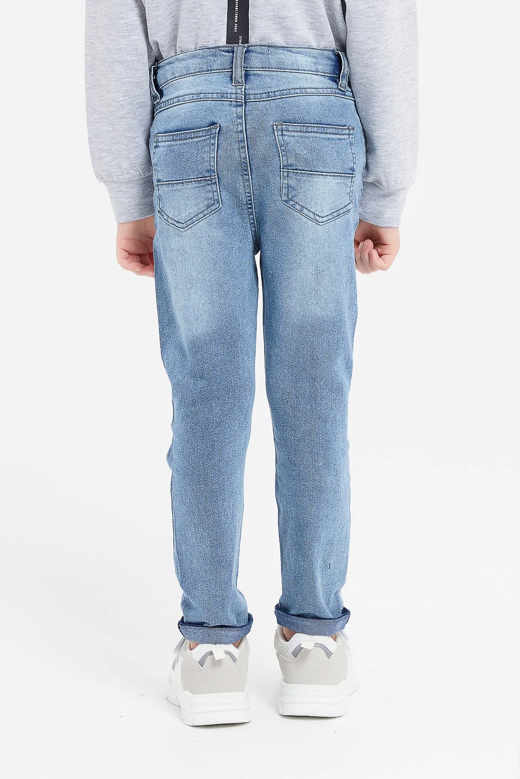Boys Blue Rip Repair Jeans