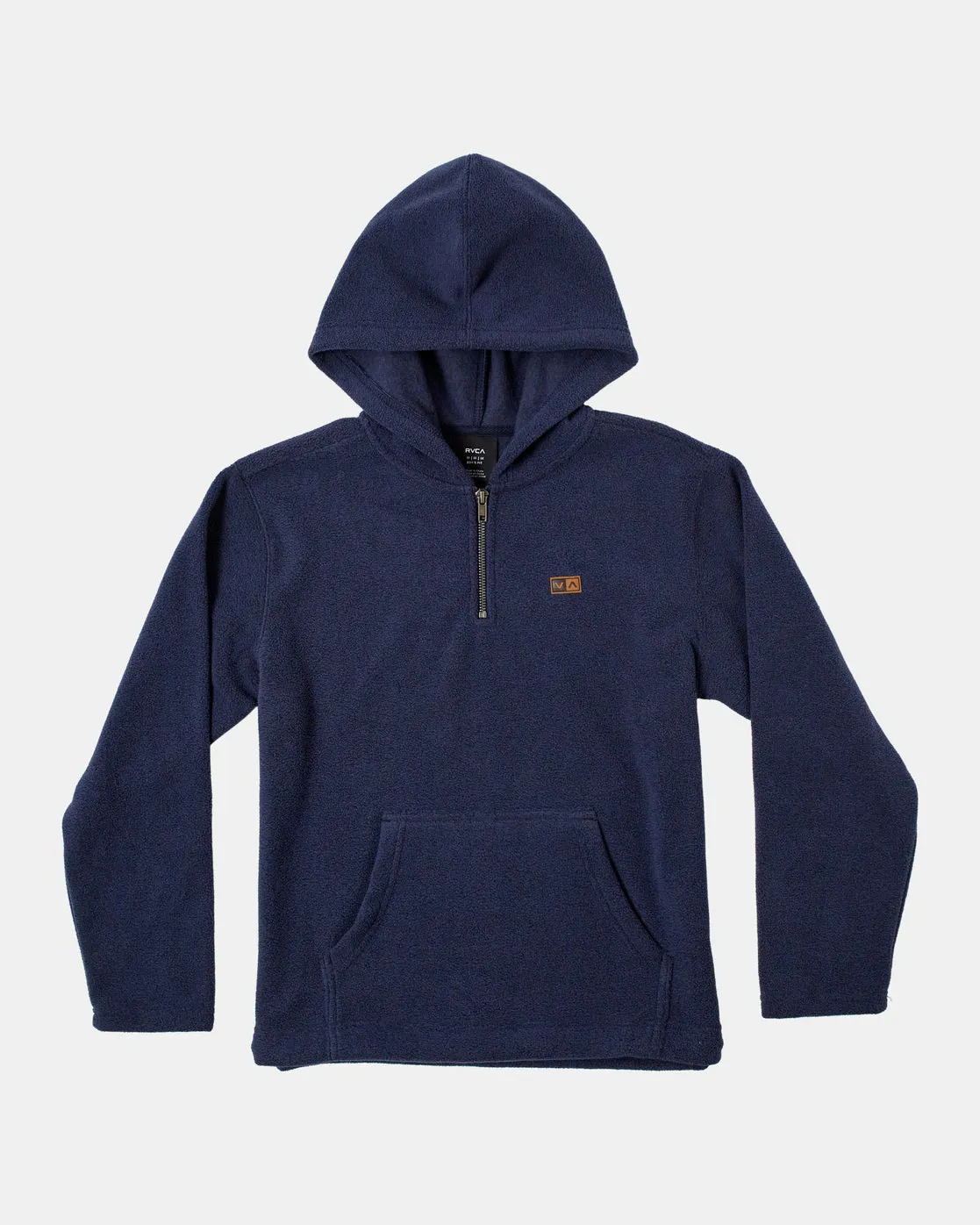 Boys Yukon Quarter Zip Pullover Hoodie - Moody Blue