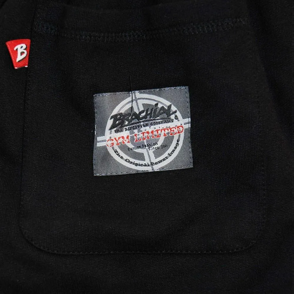 Brachial Tracksuit Trousers Gym - Black-White