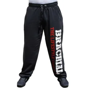 Brachial Tracksuit Trousers Gym - Black-White