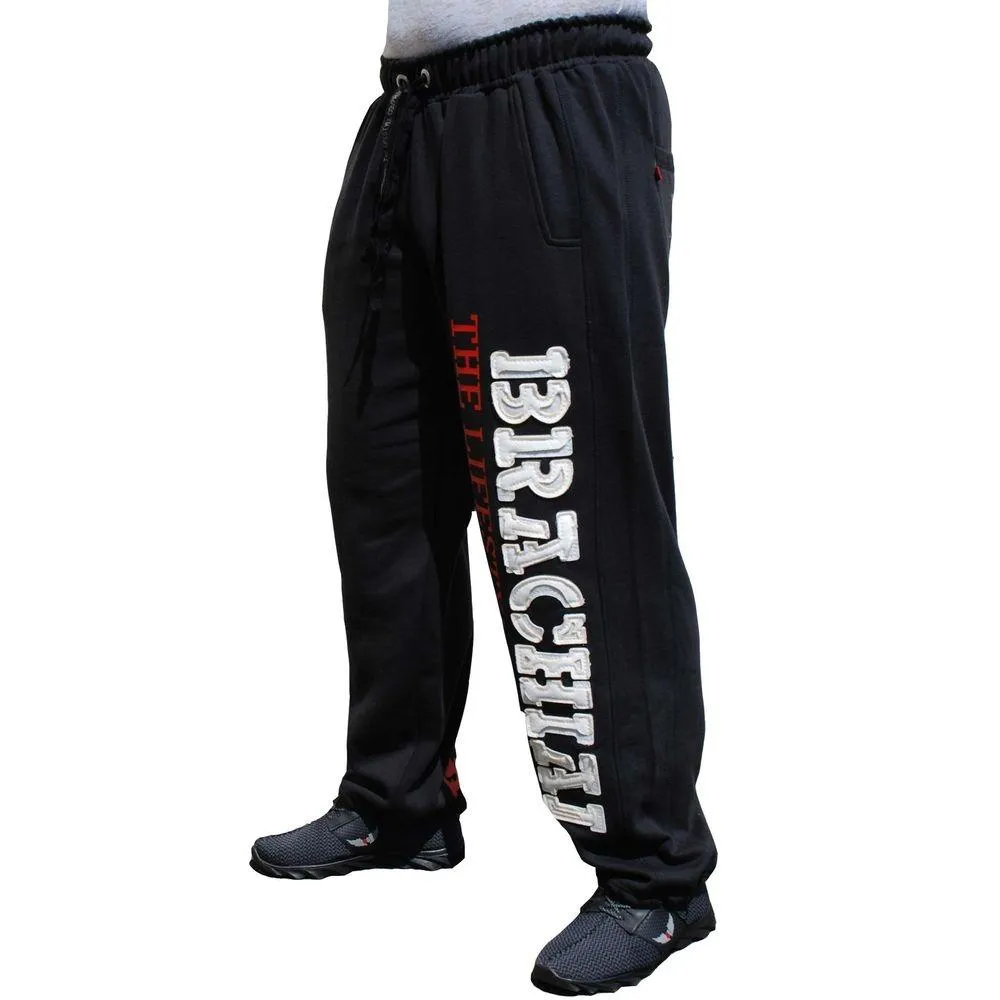 Brachial Tracksuit Trousers Gym - Black-White