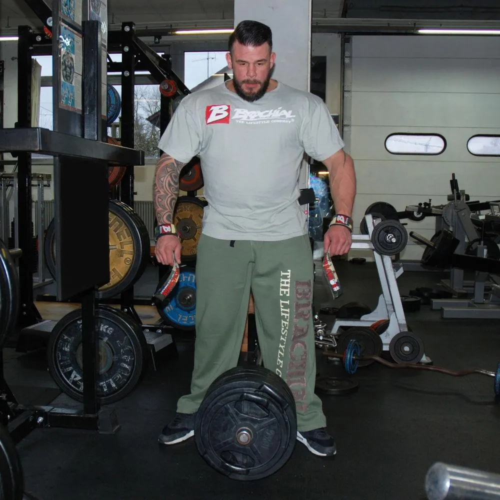 Brachial Tracksuit Trousers Gym - Khaki
