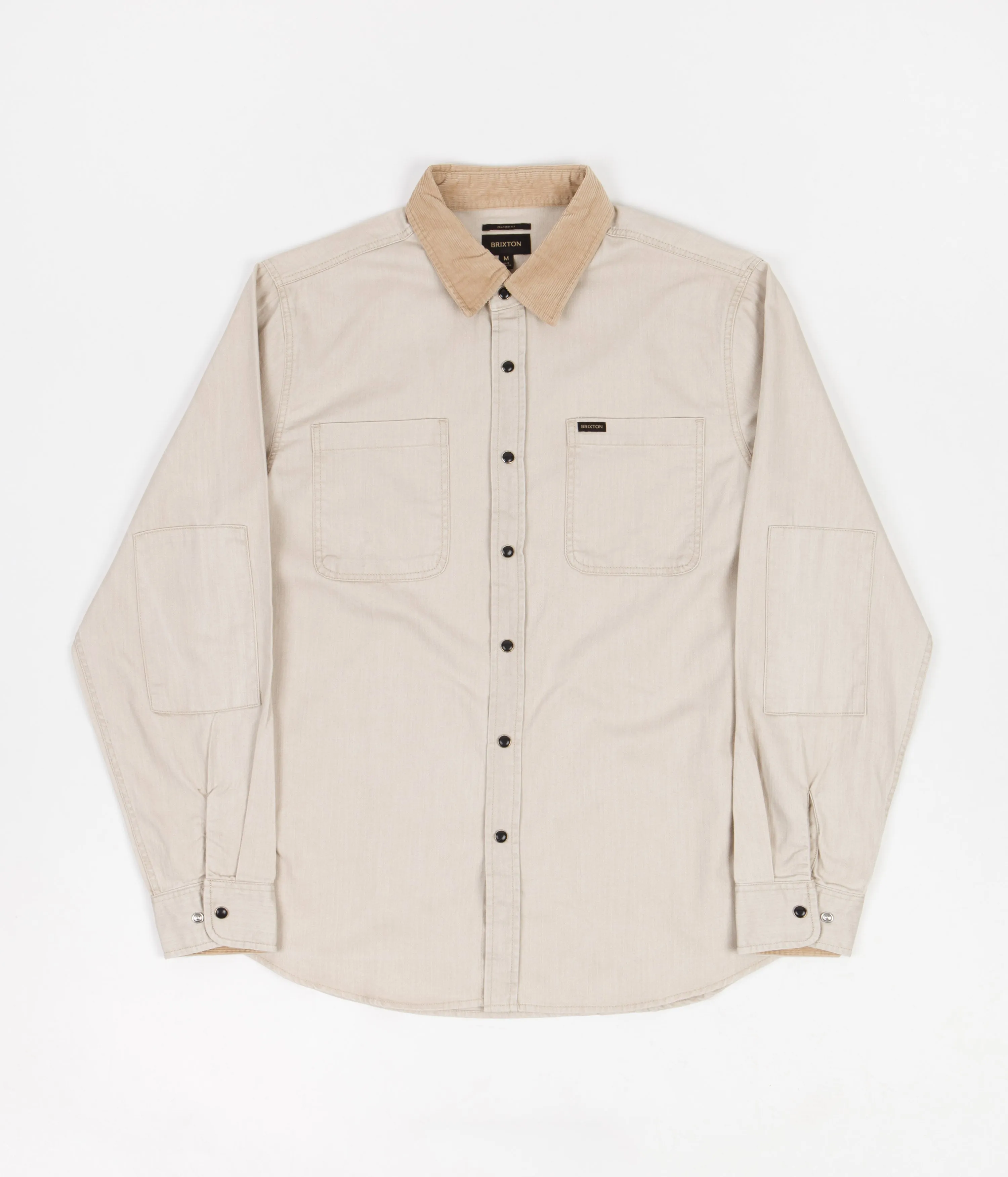 Brixton Bowery Woven Shirt - Beige Denim
