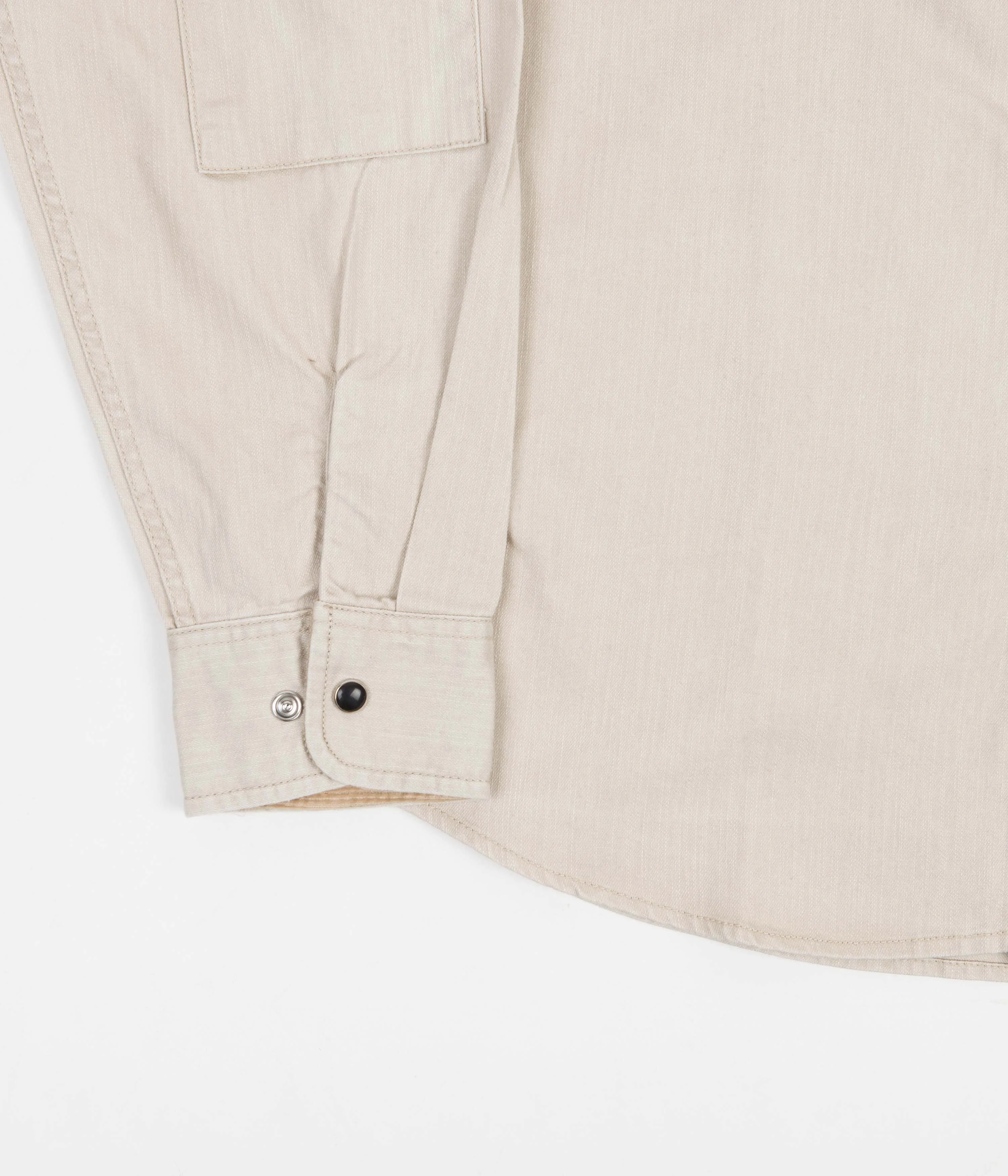 Brixton Bowery Woven Shirt - Beige Denim