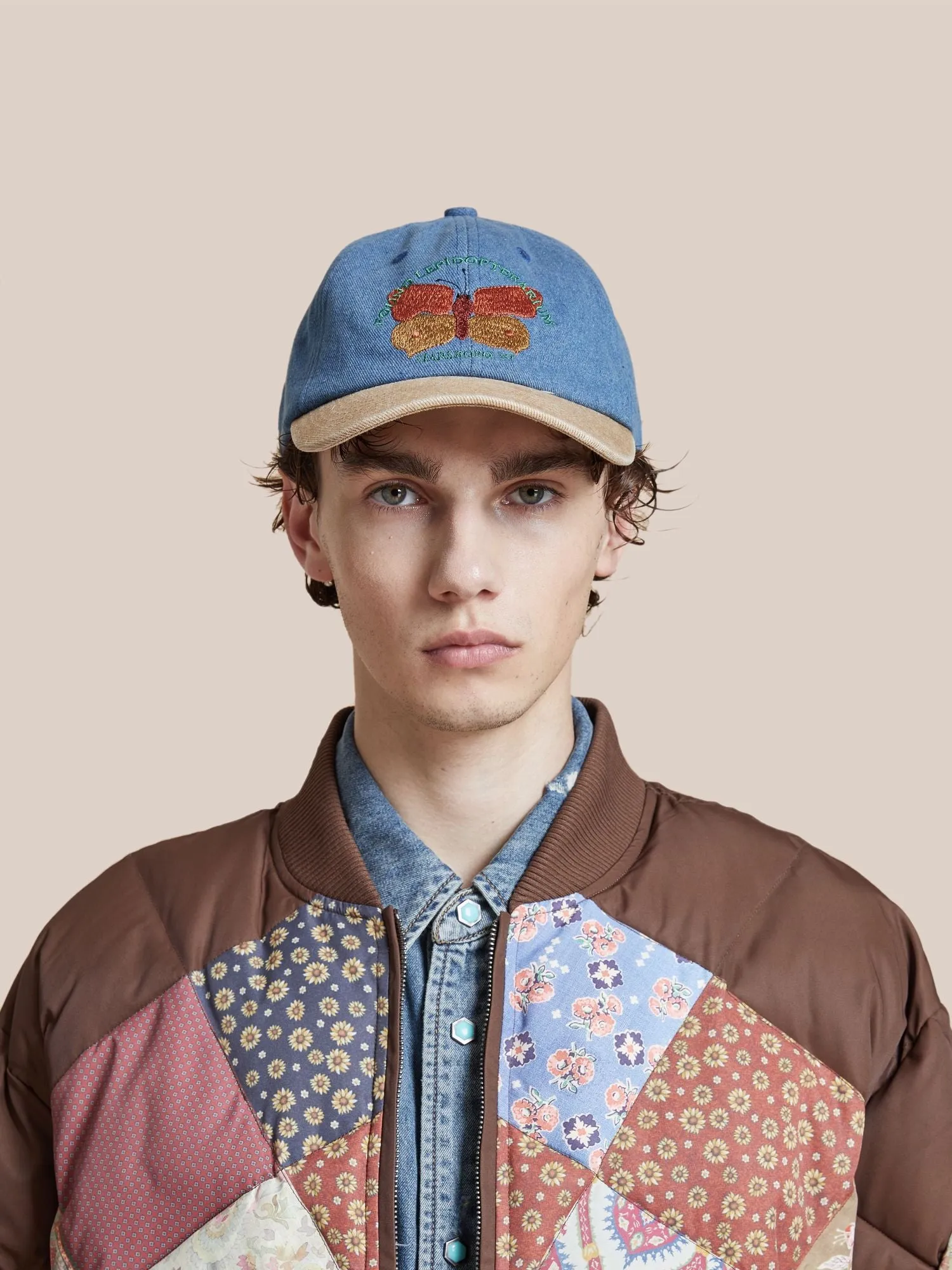 Butterfly House Denim Cap
