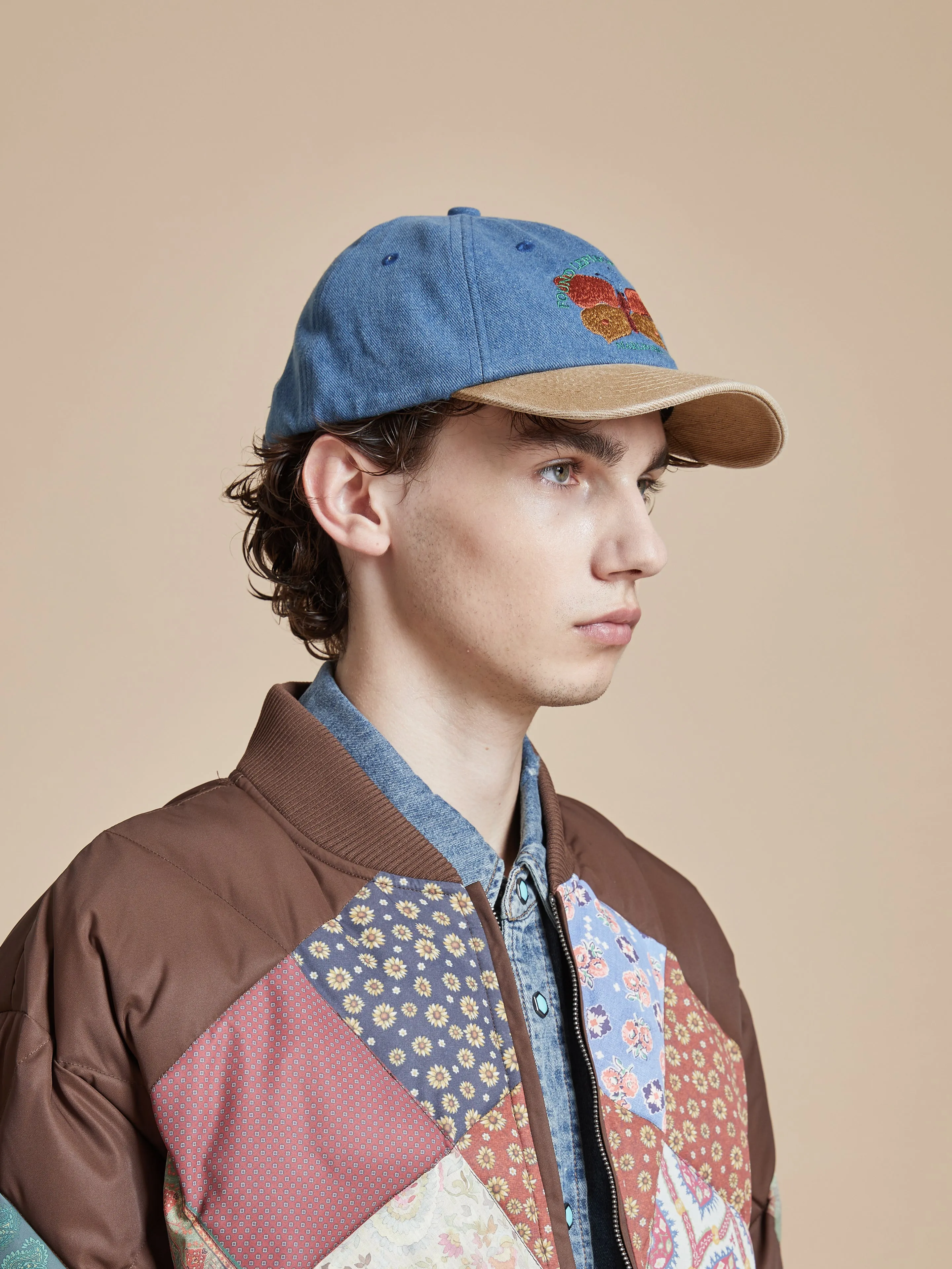 Butterfly House Denim Cap