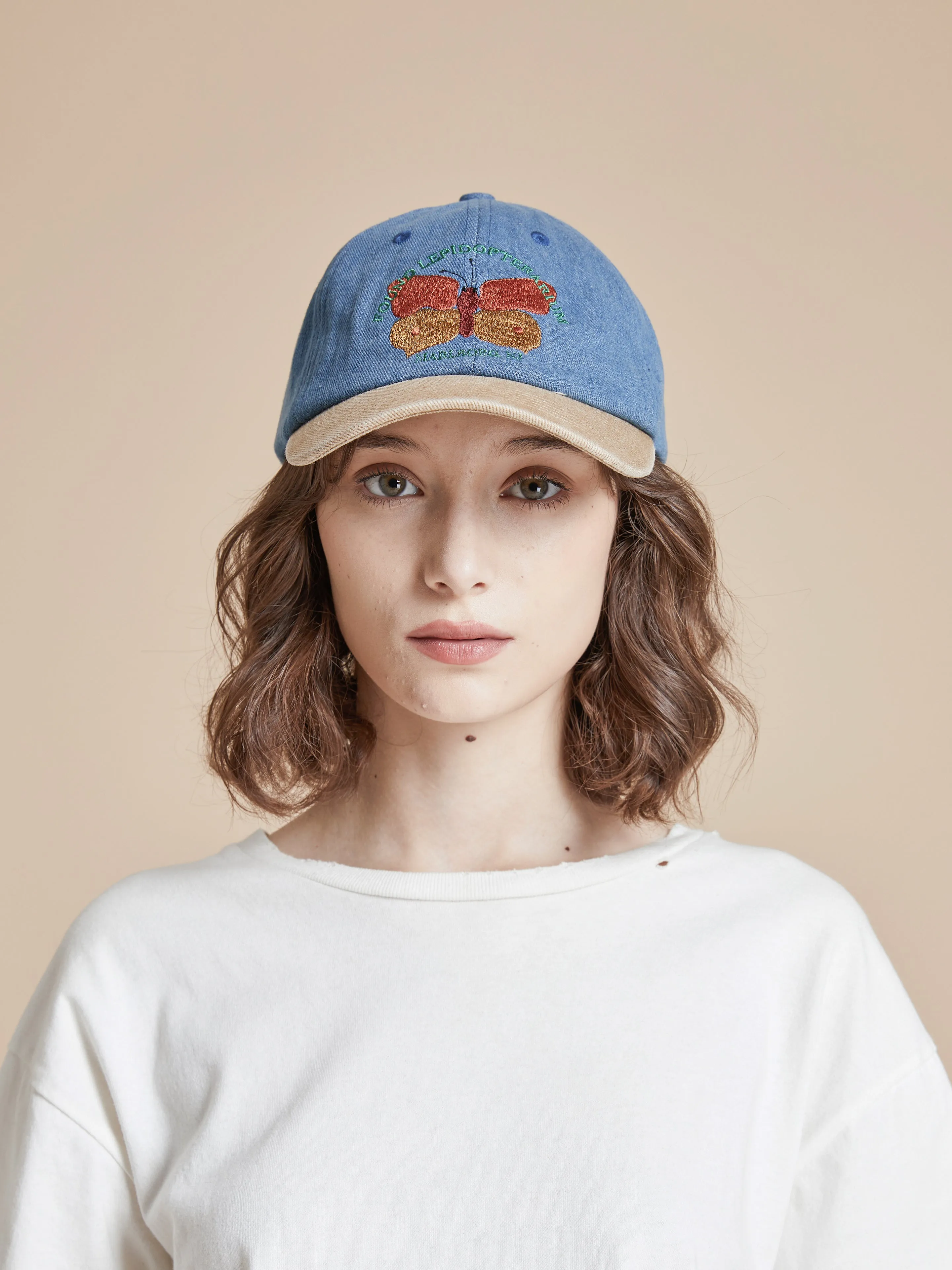 Butterfly House Denim Cap