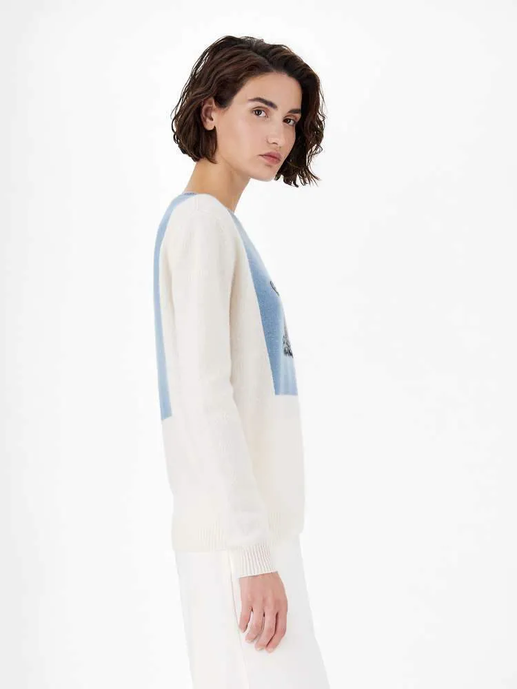 Caimano 100% Cashmere Monogram Multi