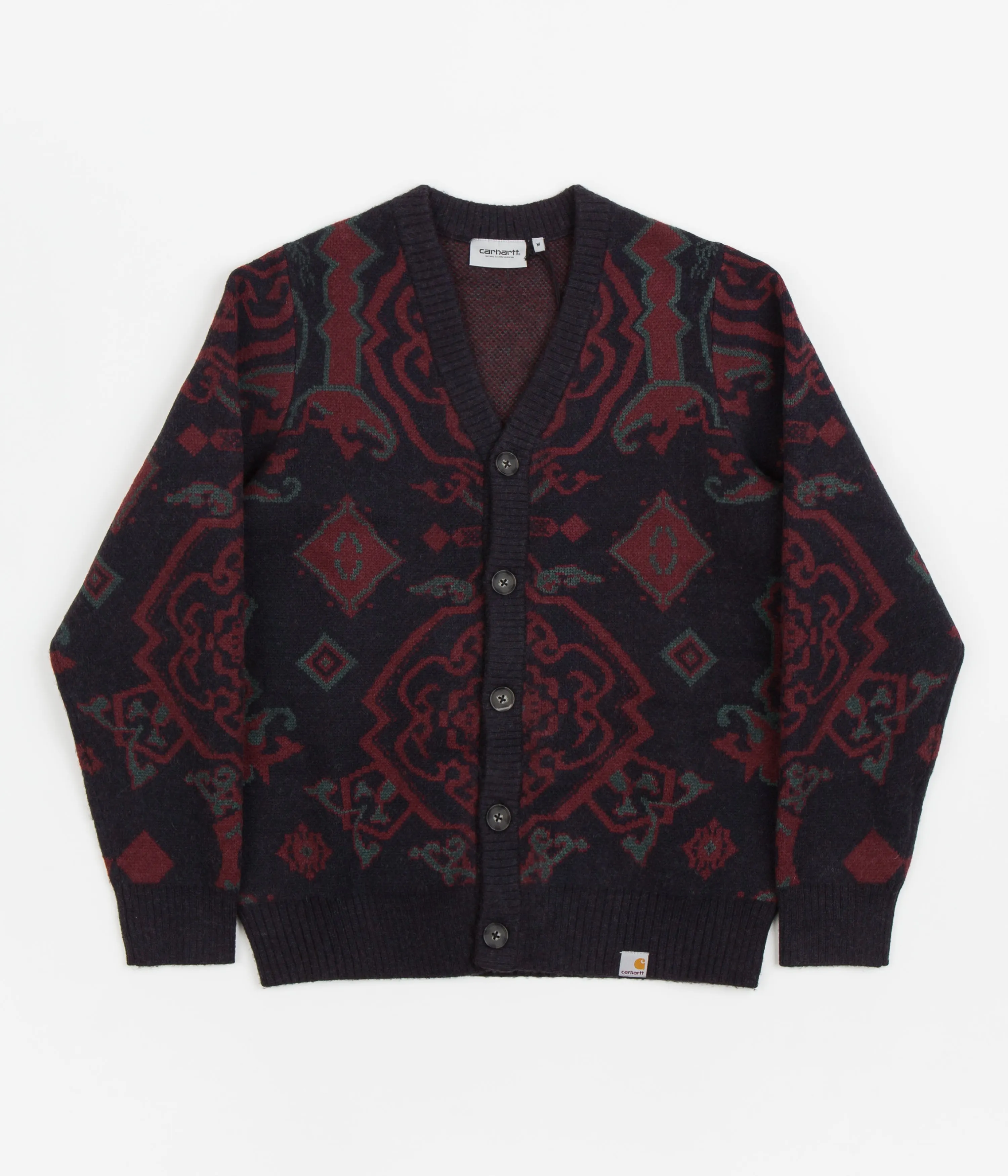 Carhartt Verse Cardigan - Verse Jacquard / Dark Navy