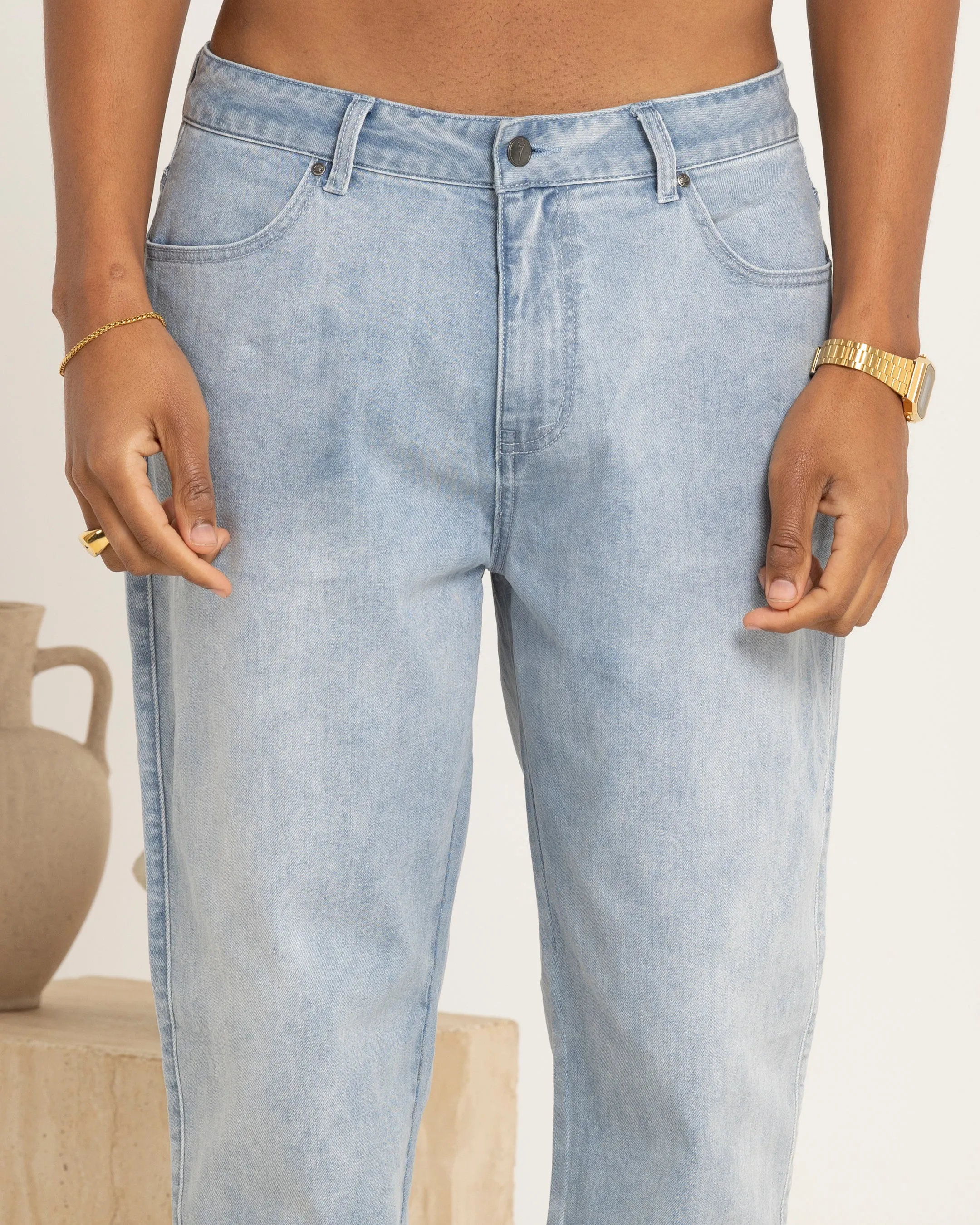Carre Splash Jeans Light Blue