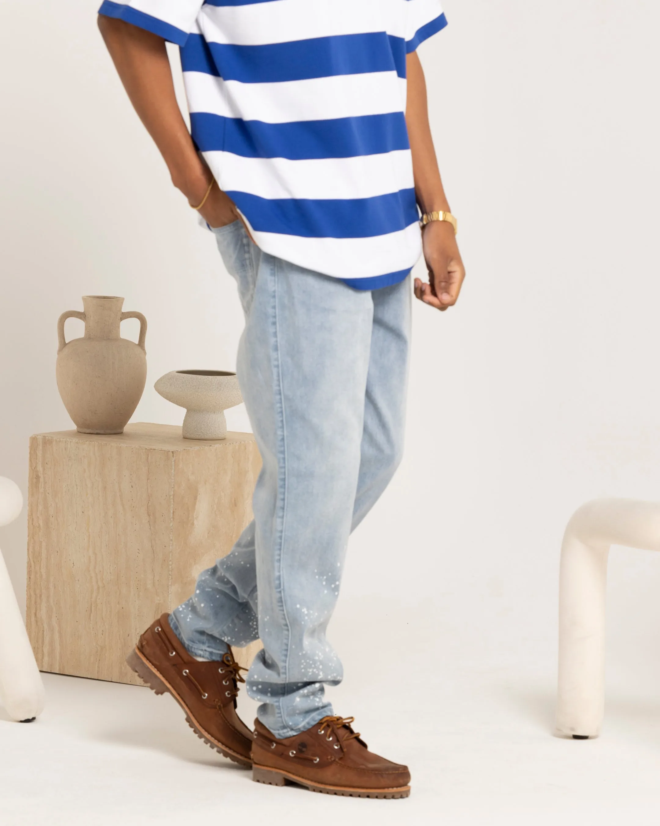 Carre Splash Jeans Light Blue