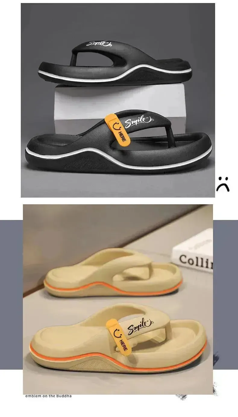 Casual Flip Flops Men's Outer Wear Plus Size All-matching Beach Shoes Men's Slippers