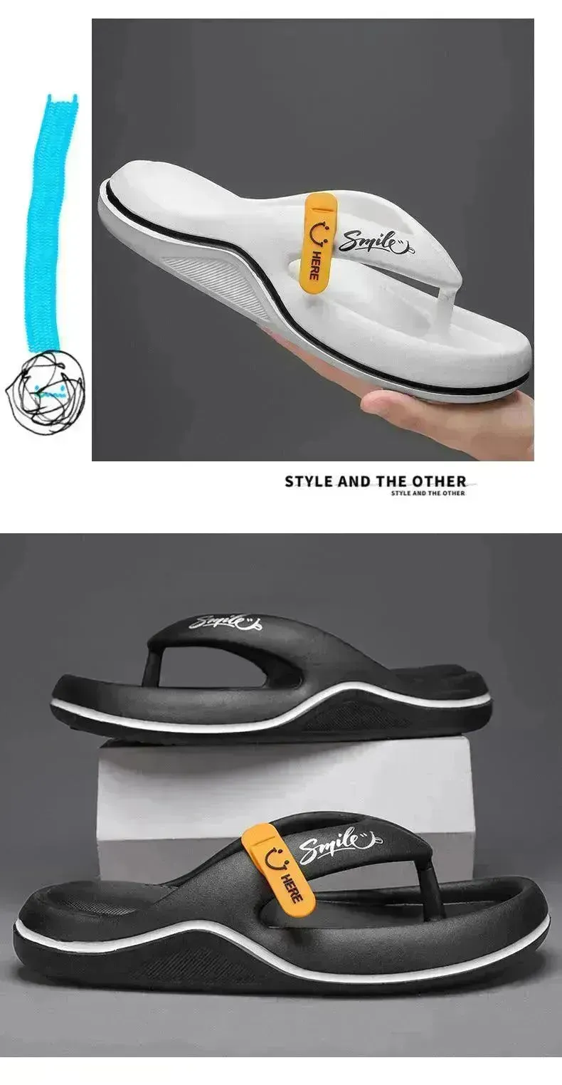 Casual Flip Flops Men's Outer Wear Plus Size All-matching Beach Shoes Men's Slippers