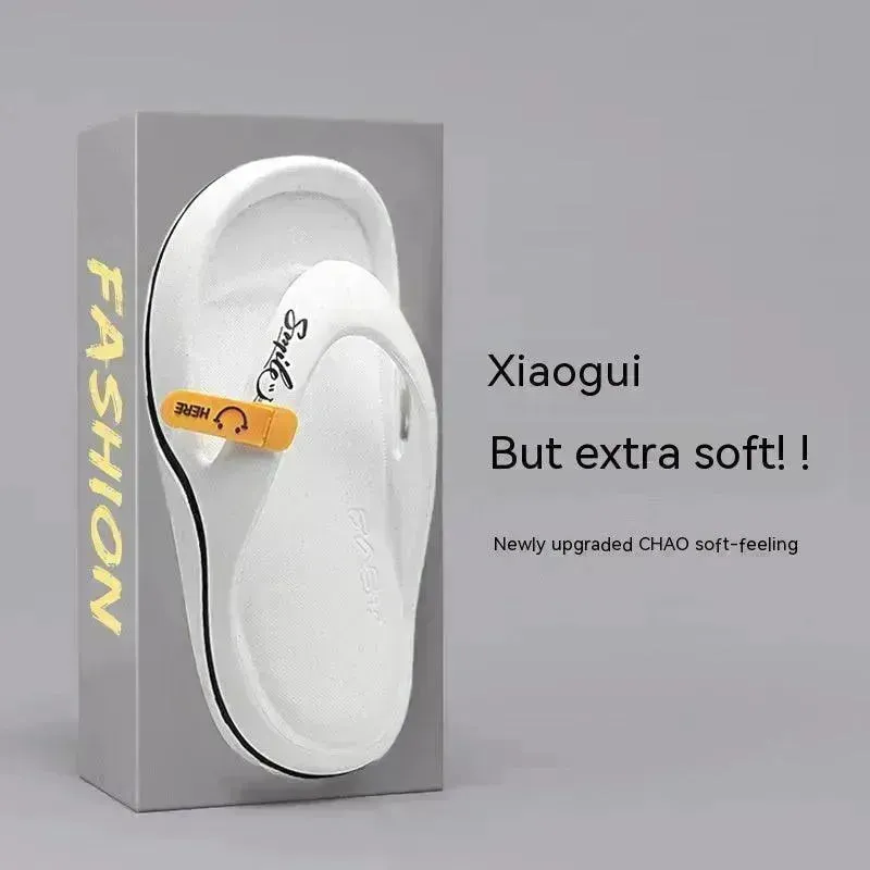 Casual Flip Flops Men's Outer Wear Plus Size All-matching Beach Shoes Men's Slippers