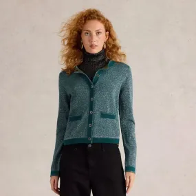 Charlotte Sparkle Cardigan - Mid Teal