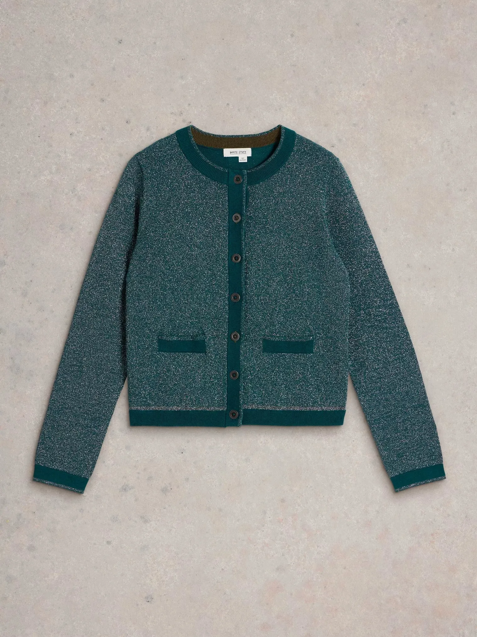 Charlotte Sparkle Cardigan - Mid Teal