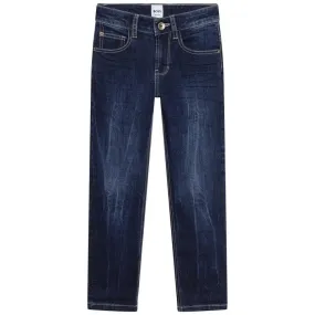 Colour Fade Dark Denim Trousers